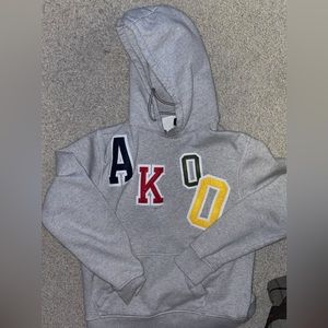 Akoo Letter Hoodie grey